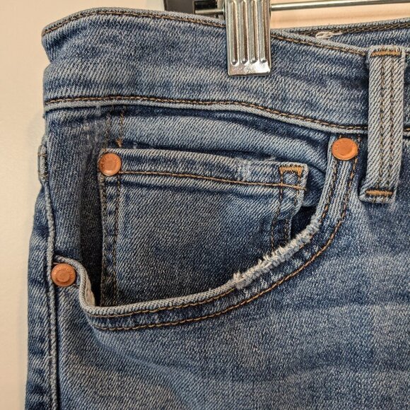 Level 99 Jeans Women's 34 Blue High Rise Skinny Crop Ankle Denim Nostalgic Wash - Picture 6 of 16